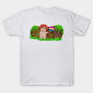 Pansexual Pride Mushroom Buddy T-Shirt